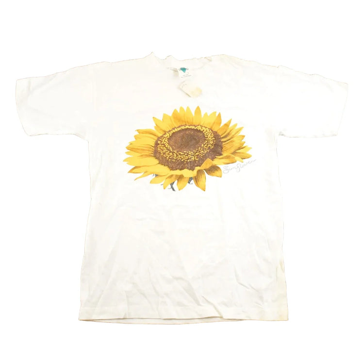 Vintage 1990's Deadstock Sunflowers Souvenir Travel T-Shirt Women's L from propervintagecanada