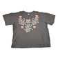 Vintage 1990's Destination LA Floral Hearts Souvenir Travel T-Shirt Women's XXL from propervintagecanada