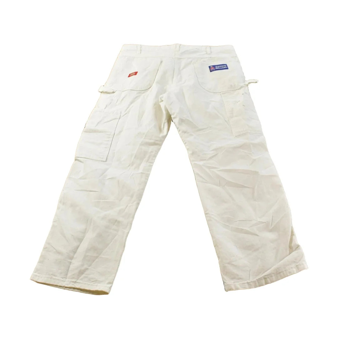 Vintage 1990's Dickies Sherwin Williams White Painters Jeans Men's 35x28 from propervintagecanada
