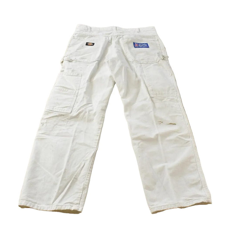 Vintage 1990's Dickies Sherwin Williams White Painters Pants Men's 32 x 29 from propervintagecanada