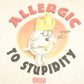 Vintage 1990's Dilbert Allergic To Stupidity Souvenir Funny T-Shirt Men's L from propervintagecanada