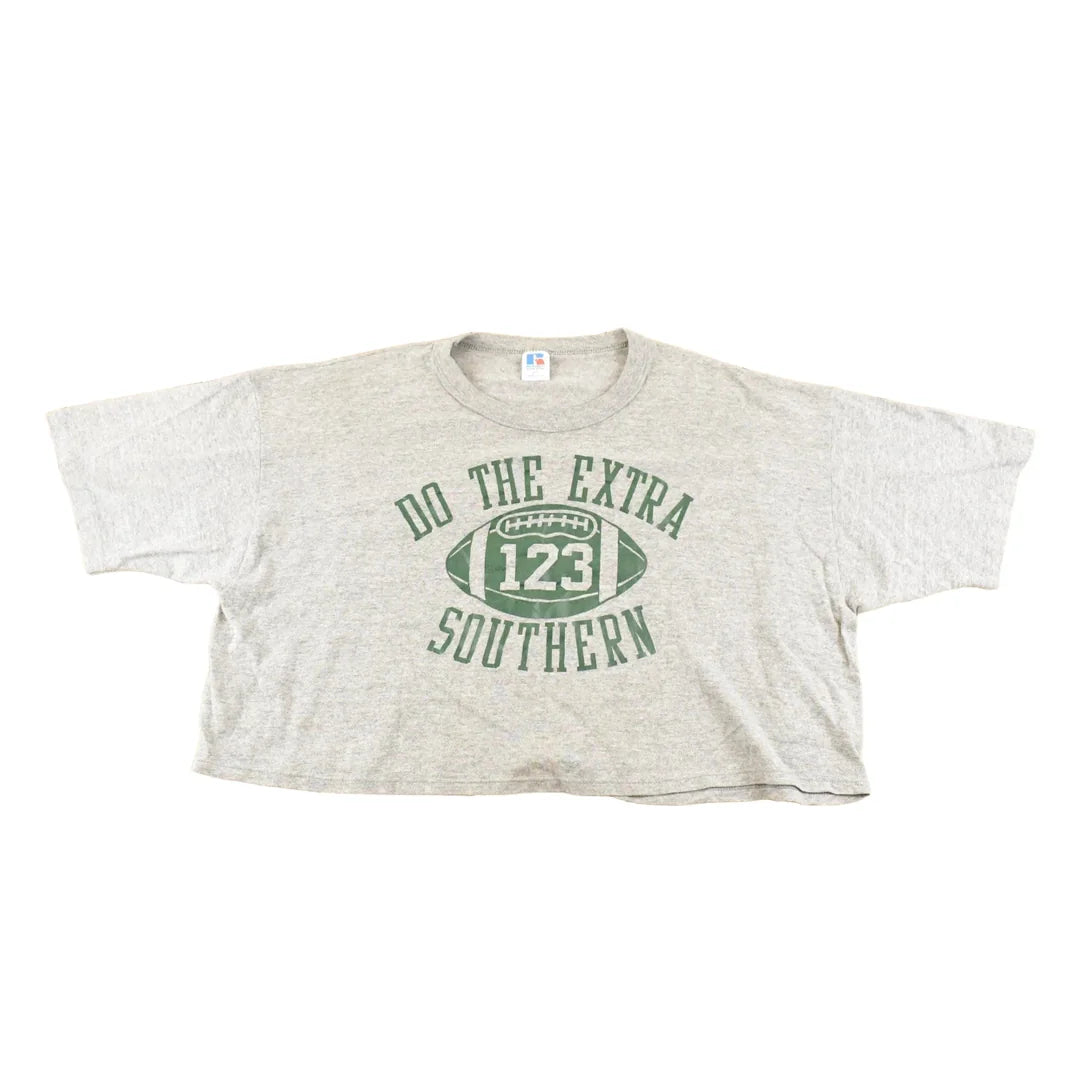Vintage 1990's Do The Extra Southern High School Football Souvenir T-Shirt Women's XL Cropped from propervintagecanada