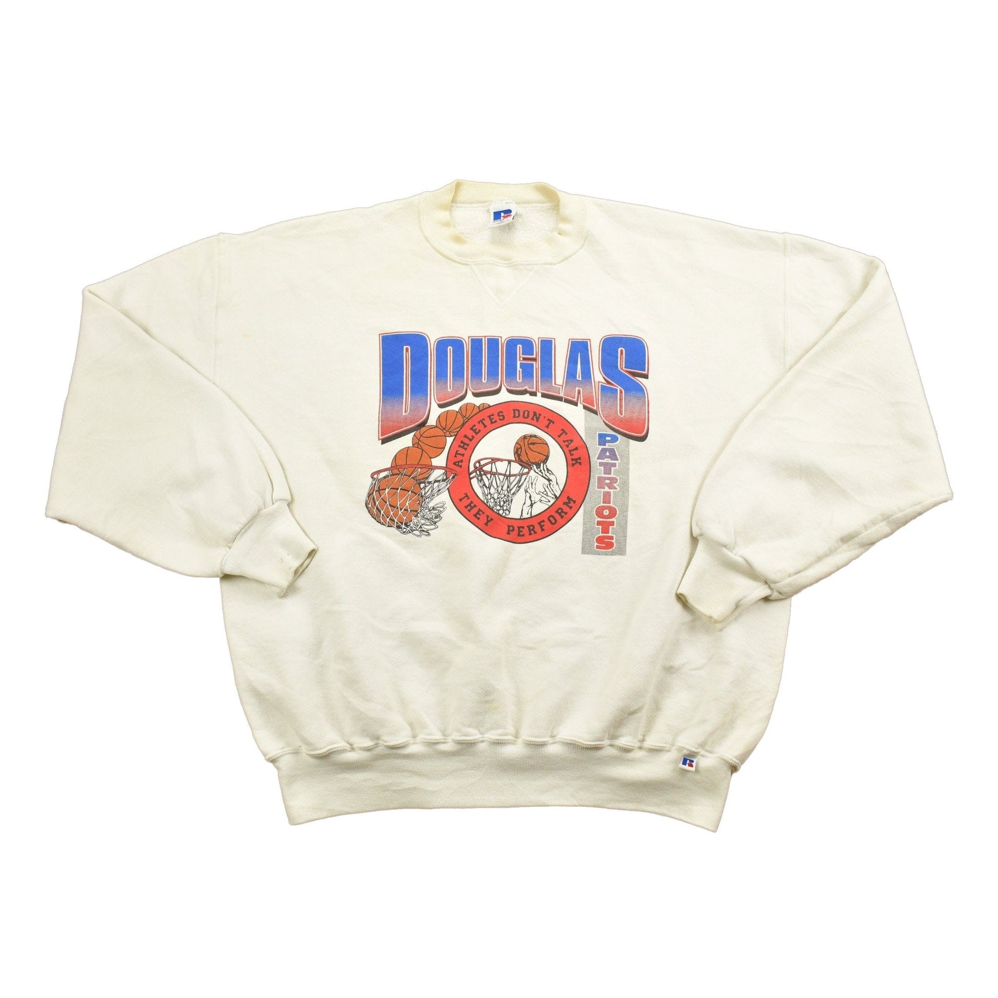 Vintage 1990's Douglas Patriots Basketballl Collegiate Crewneck / Sweatshirt / Russell Athletic / Sportswear / Athleisure from propervintagecanada