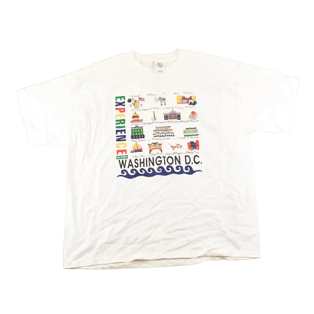 Vintage 1990's Experience Washington DC Souvenir Travel T-Shirt Men's XL from propervintagecanada