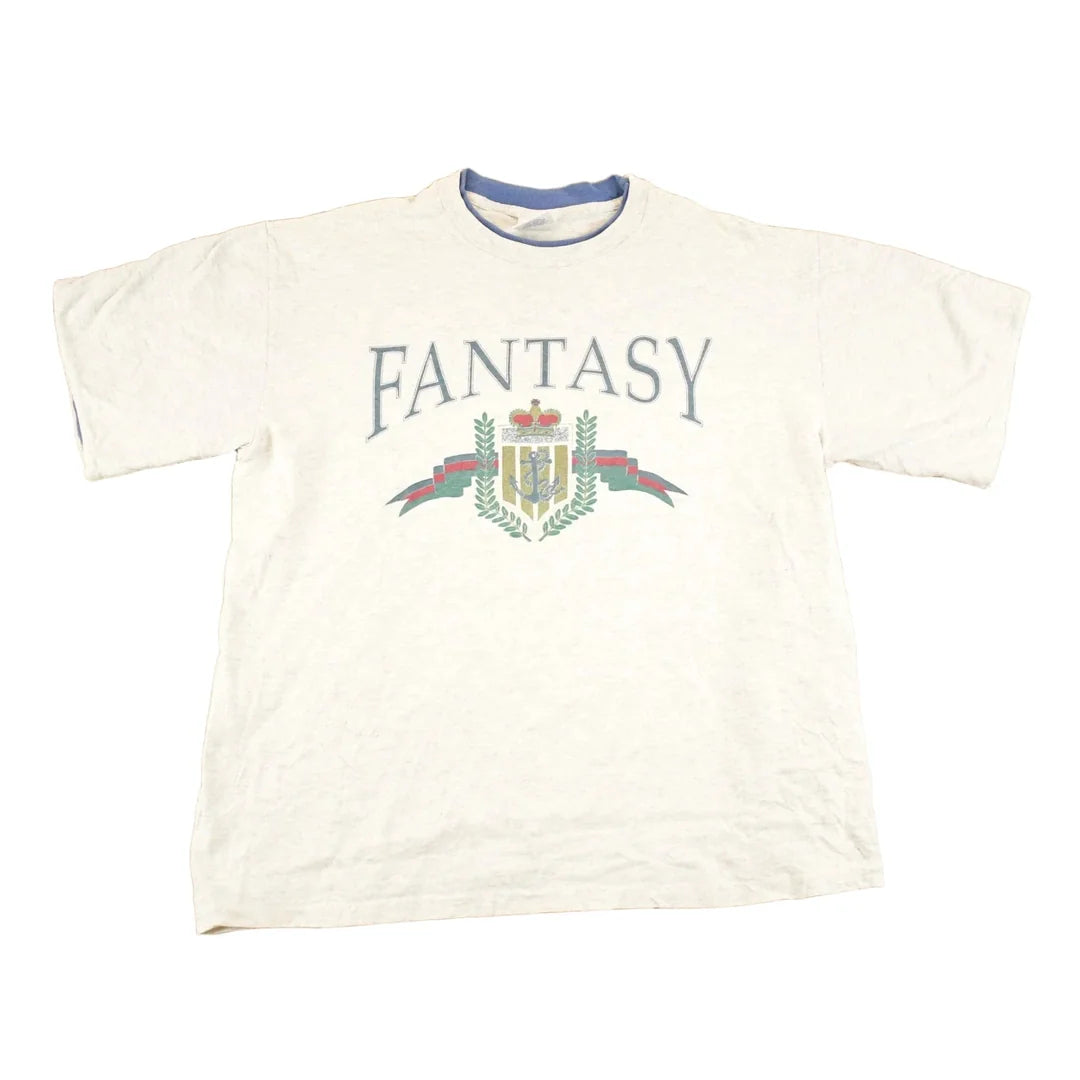 Vintage 1990's Fantasy Double Collar Souvenir Boating T-Shirt Men's L from propervintagecanada