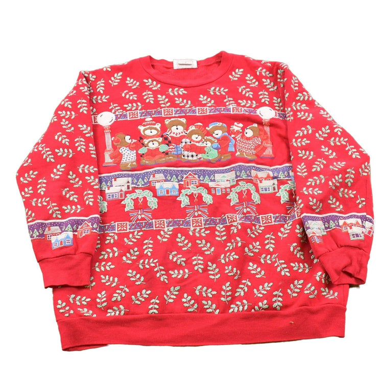 Vintage 1990's Festive Christmas All Over Print Sweater Men's Large from propervintagecanada