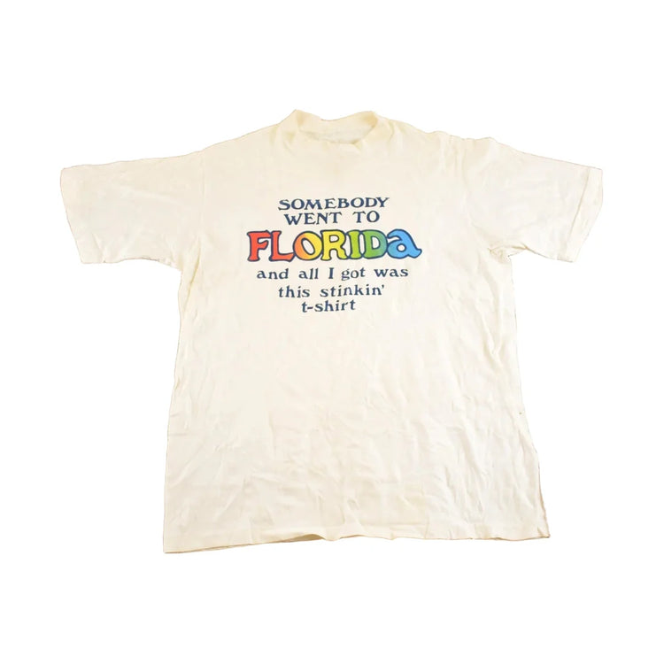 Vintage 1990's Florida Souvenir Travel T-Shirt Mens M from propervintagecanada