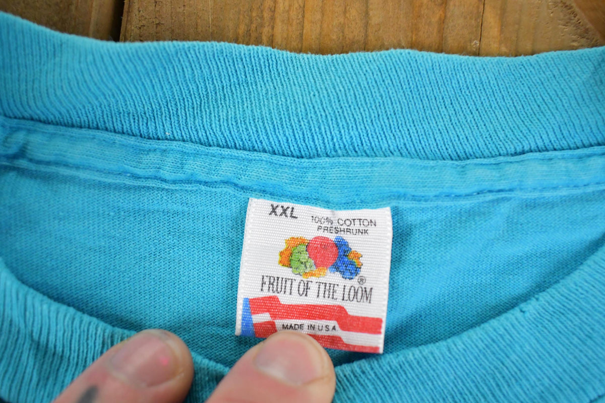 Vintage 1990's FOTL Blank Streetwear Souvenir Travel T-Shirt Mens XL from propervintagecanada