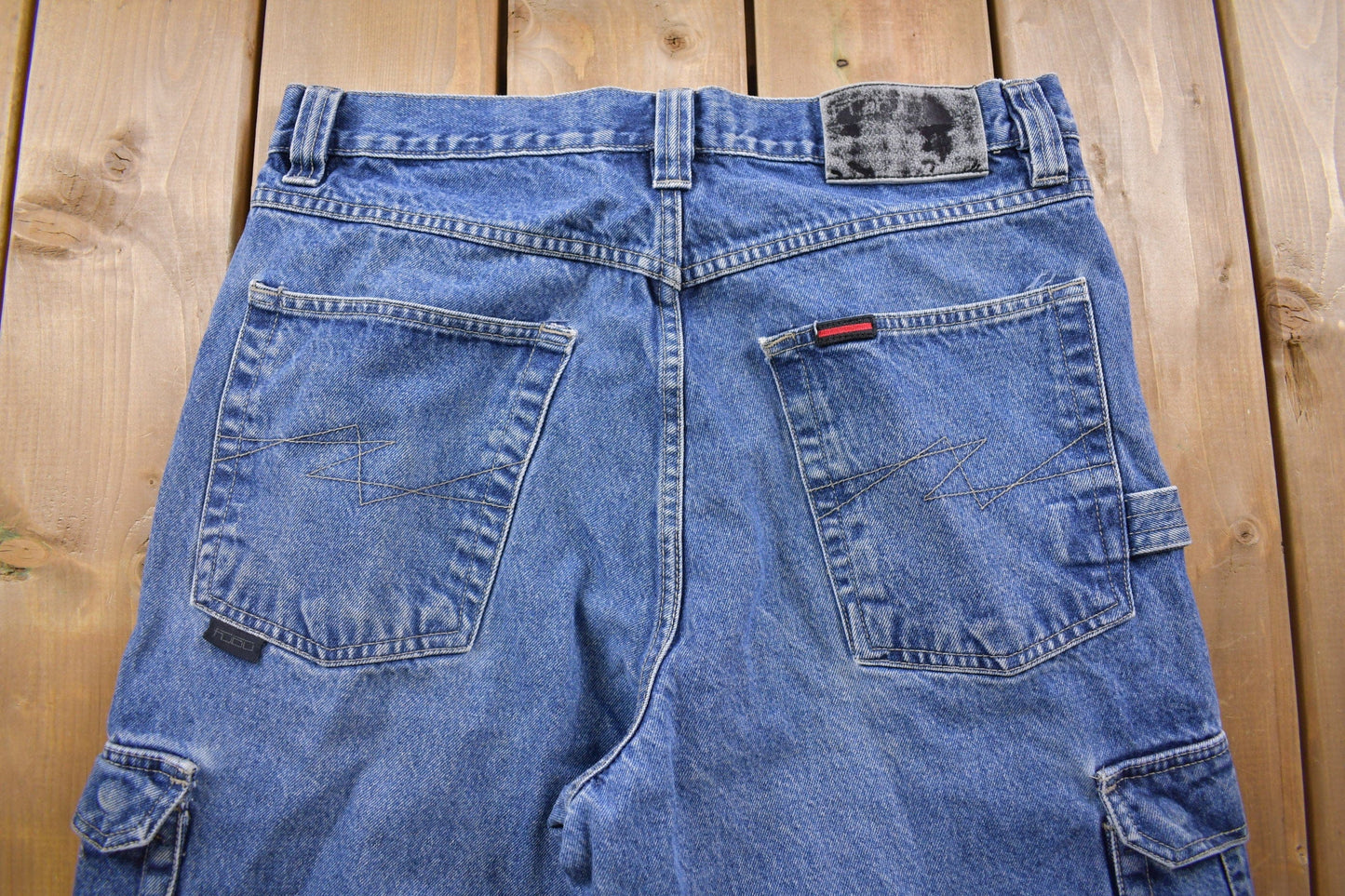 Vintage 1990's FUBU Cargo Jeans Men's 34 x 29 from propervintagecanada