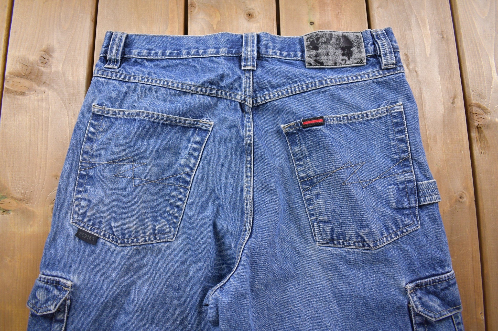 Vintage 1990's FUBU Cargo Jeans Men's 34 x 29 from propervintagecanada