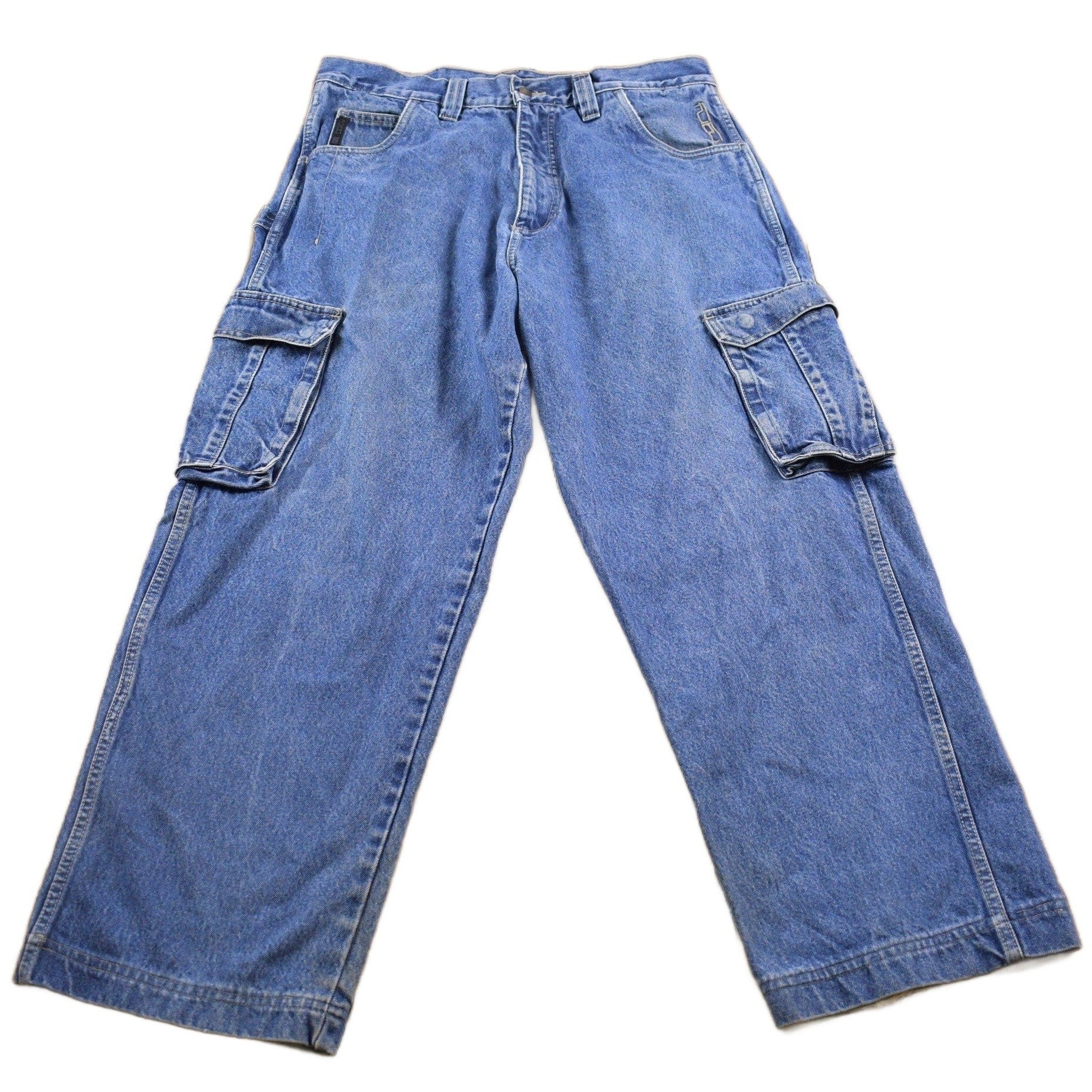 Vintage 1990's FUBU Cargo Jeans Men's 34 x 29 from propervintagecanada