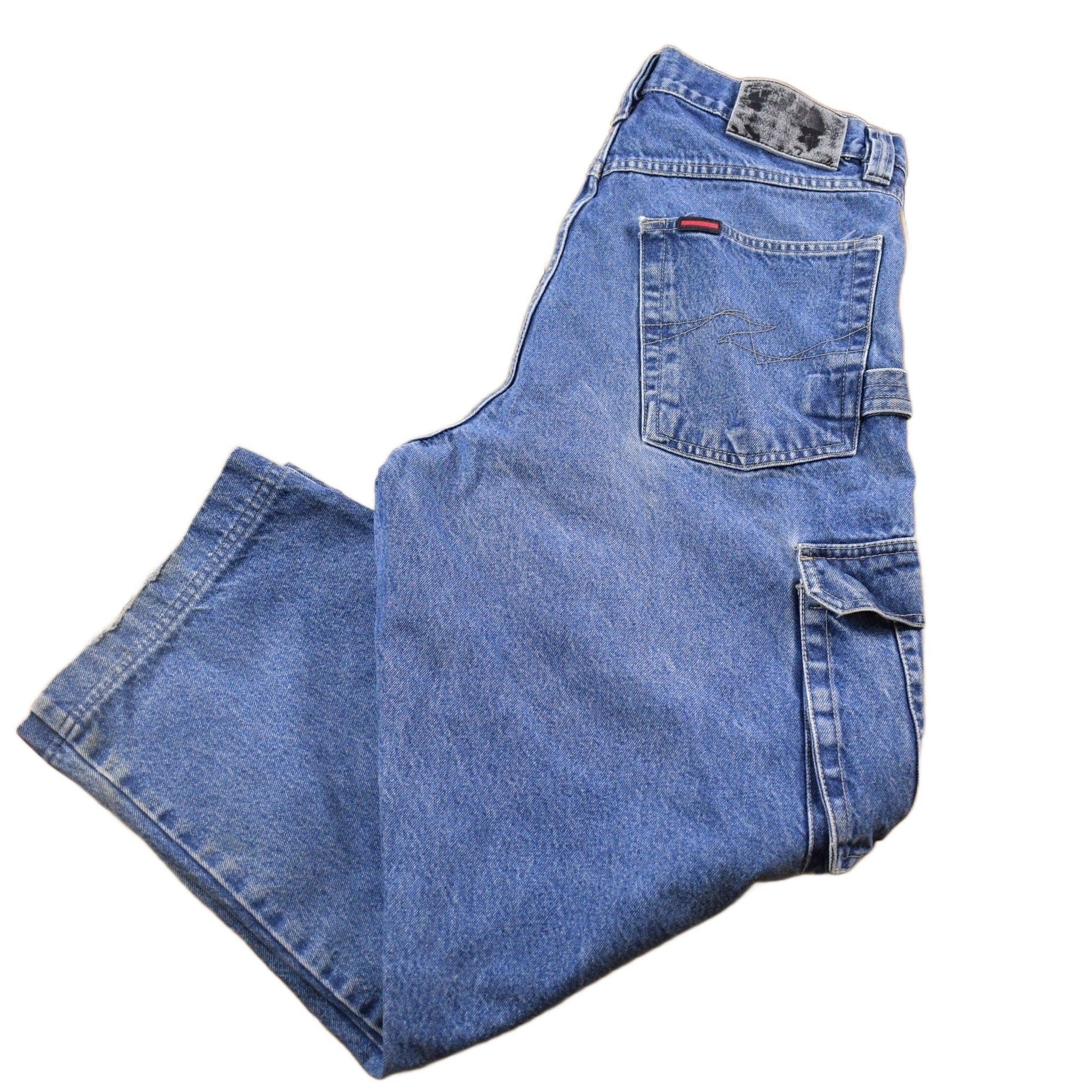 Vintage 1990's FUBU Cargo Jeans Men's 34 x 29 from propervintagecanada