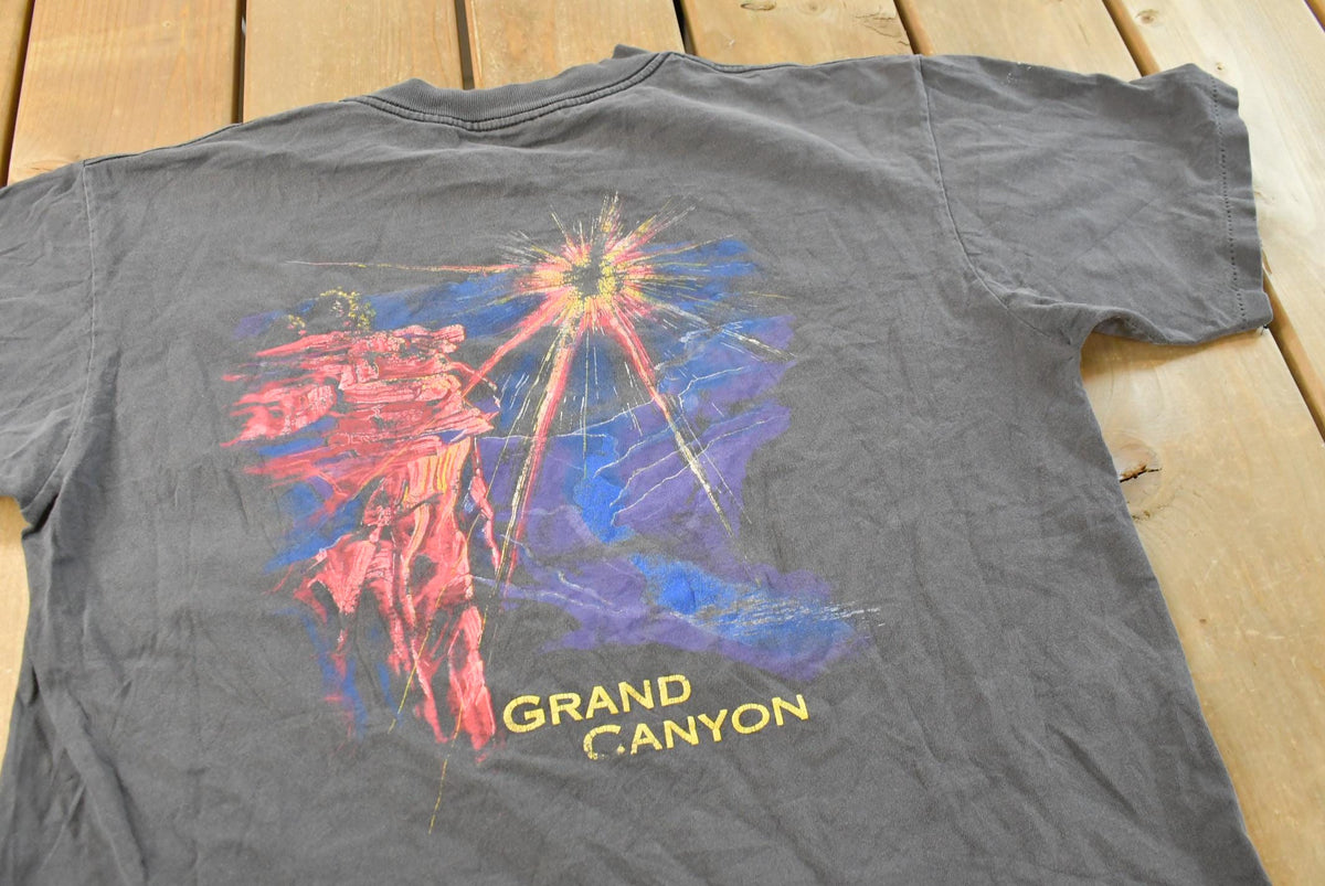 Vintage 1990's Grand Canyon Souvenir Travel Pocket T-Shirt Mens L from propervintagecanada