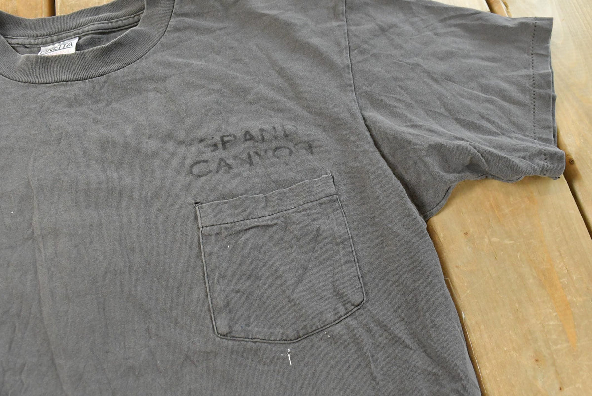 Vintage 1990's Grand Canyon Souvenir Travel Pocket T-Shirt Mens L from propervintagecanada