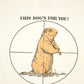 Vintage 1990's Groundhog Hunting Souvenir Travel T-Shirt Men's L from propervintagecanada