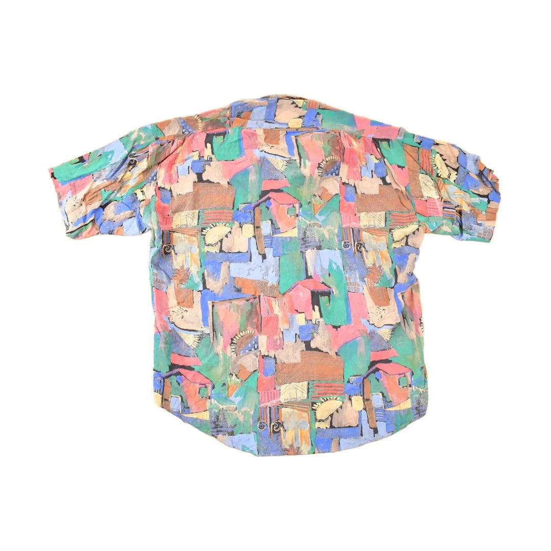 Vintage 1990's Haupt Abstract Button Up Shirt Men's L from propervintagecanada