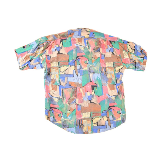 Vintage 1990's Haupt Abstract Button Up Shirt Men's L from propervintagecanada