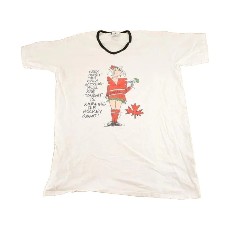Vintage 1990's Hockey Comedy Souvenir Sportswear Nightshirt Womens XXL from propervintagecanada