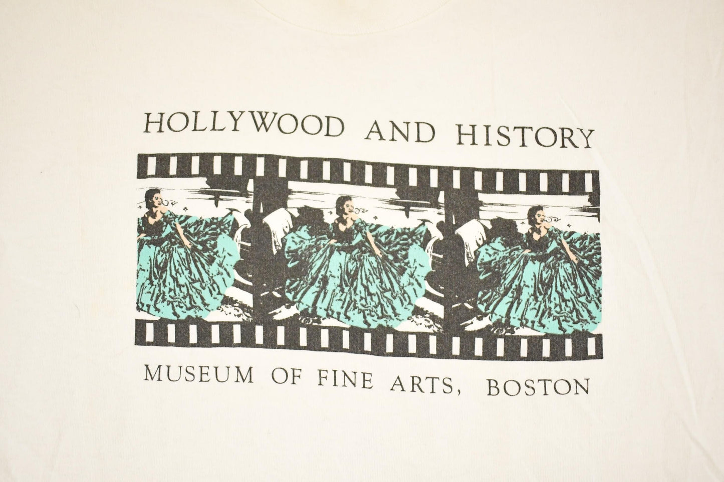 Vintage 1990's Hollywood And History Museum Boston Souvenir Travel T-Shirt Men's L from propervintagecanada
