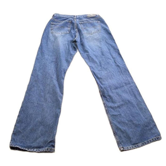 Vintage 1990's Indian Scout Western Glove Works Wide Leg Denim Jeans Made In USA Men's 34 x 34 from propervintagecanada
