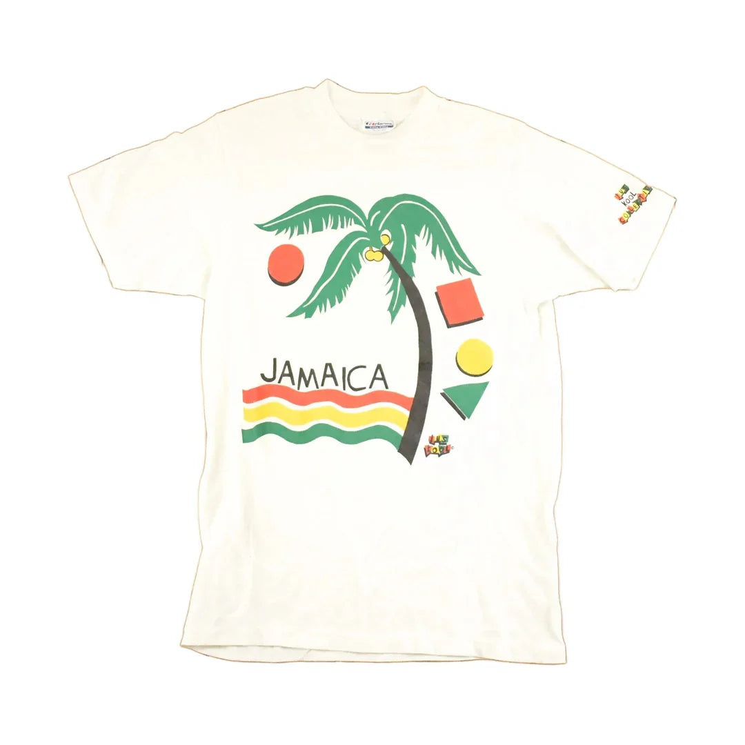 Vintage 1990's Jamaica Jus Kool Collection Souvenir Travel T-Shirt Men's S from propervintagecanada