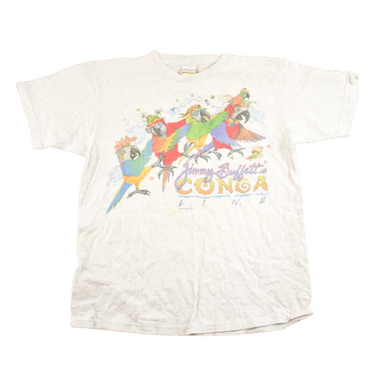 Vintage 1990's Jimmy Buffett Margaritaville Key West Souvenir Travel T-Shirt Mens M from propervintagecanada