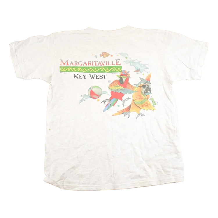 Vintage 1990's Jimmy Buffett Margaritaville Key West Souvenir Travel T-Shirt Mens M from propervintagecanada