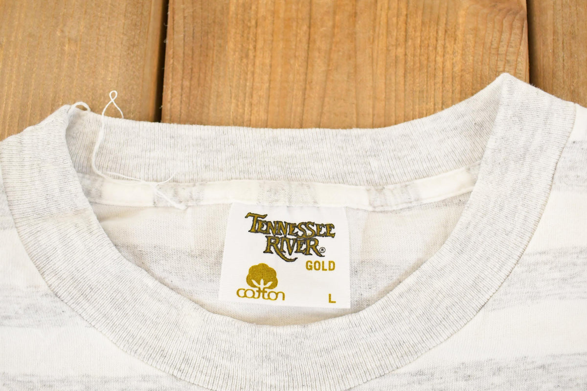 Vintage 1990's Lake Michigan Catholic Cheerleading Team Souvenir T-Shirt Women's M from propervintagecanada