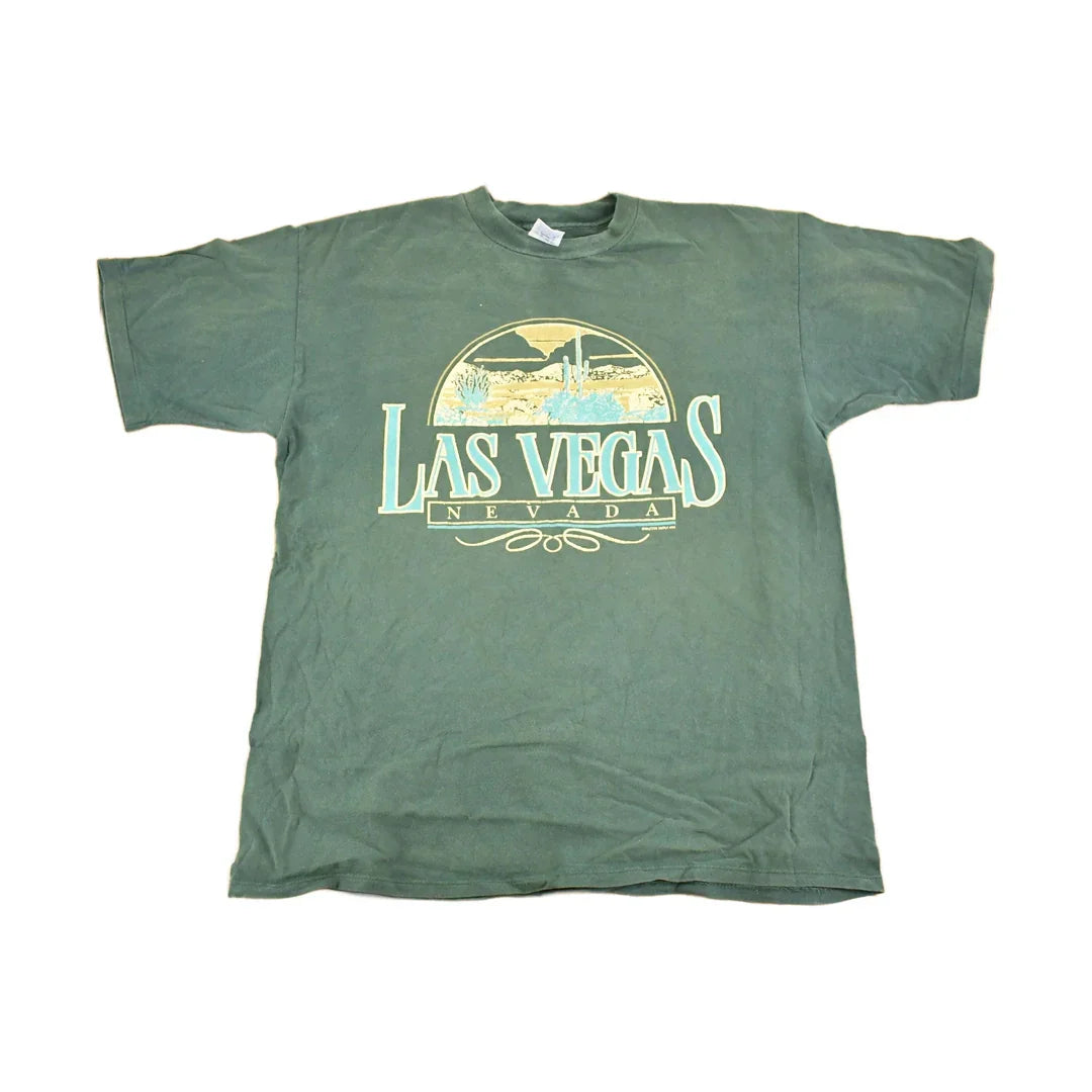 Vintage 1990's Las Vegas Nevada Souvenir Travel T-Shirt Men's L from propervintagecanada