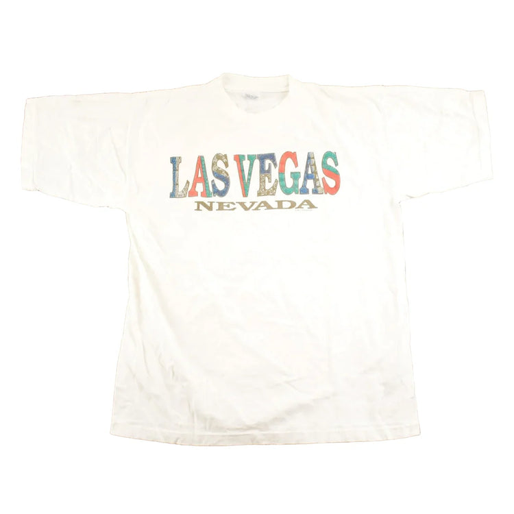 Vintage 1990's Las Vegas Souvenir Travel T-Shirt Mens M from propervintagecanada