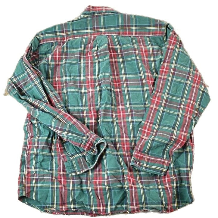 Vintage 1990's LL Bean Plaid Button Up Western Shirt Made In USA Men's XL from propervintagecanada