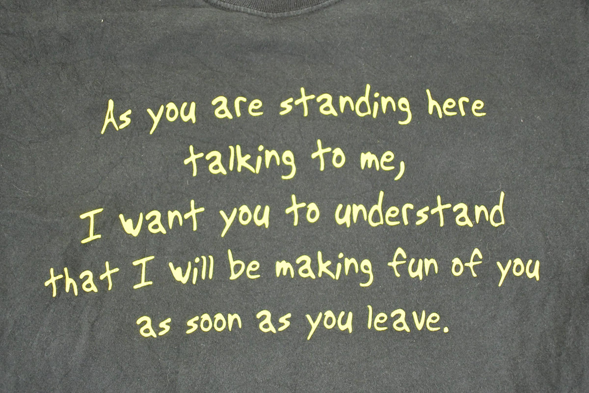 Vintage 1990's Making Fun Of You Funny Souvenir T-Shirt Men's M from propervintagecanada