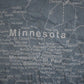 Vintage 1990's Minnesota Mosquito Map Souvenir Travel T-Shirt Mens L from propervintagecanada