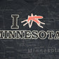 Vintage 1990's Minnesota Mosquito Map Souvenir Travel T-Shirt Mens L from propervintagecanada