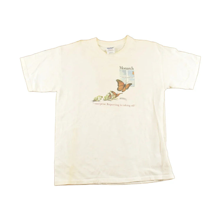 Vintage 1990's Monarch Butterfly Souvenir Travel T-Shirt Men's L from propervintagecanada