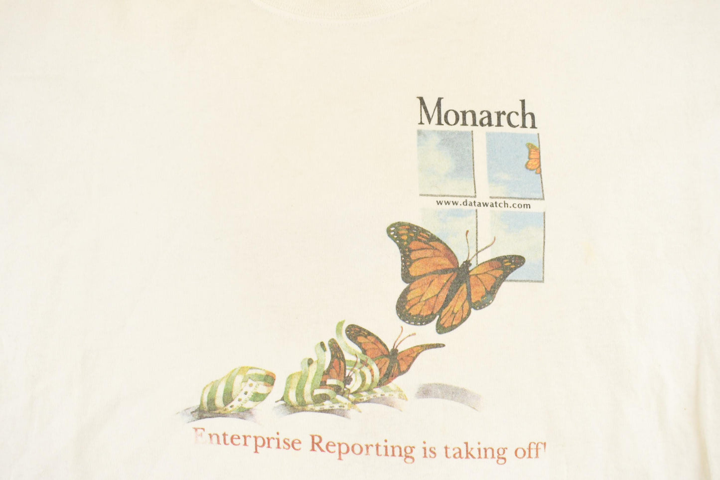 Vintage 1990's Monarch Butterfly Souvenir Travel T-Shirt Men's L from propervintagecanada