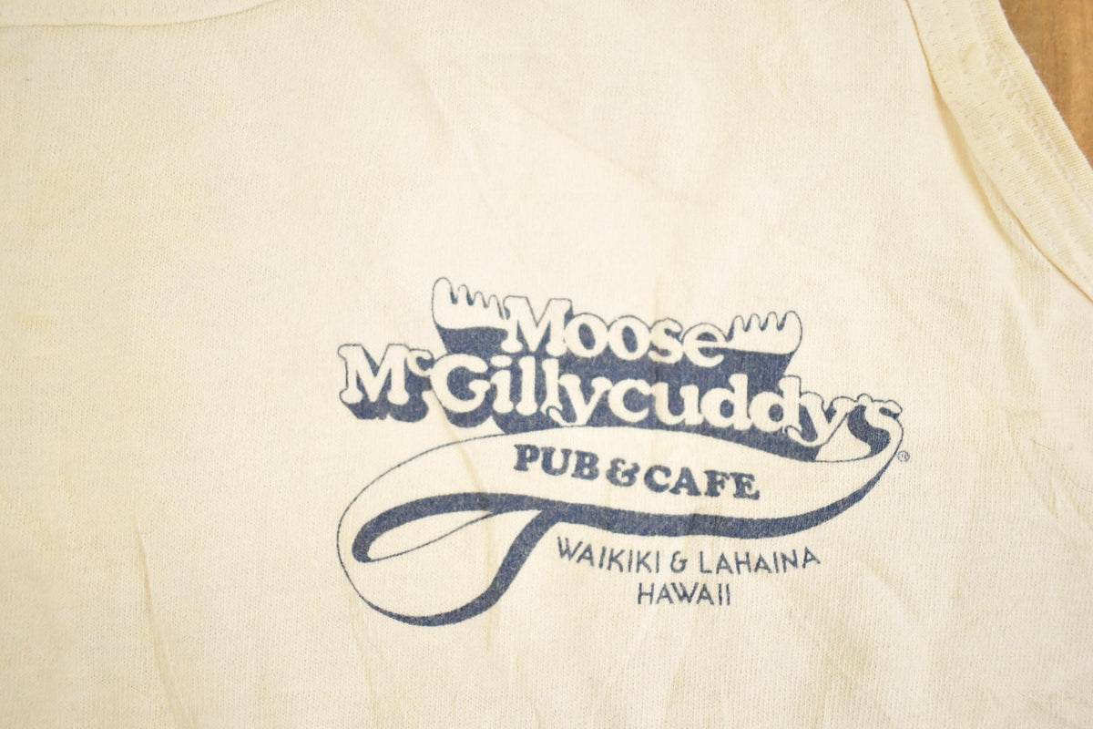 Vintage 1990's Moose Mcgillycuddy's Souvenir Travel Tank Top Mens L from propervintagecanada