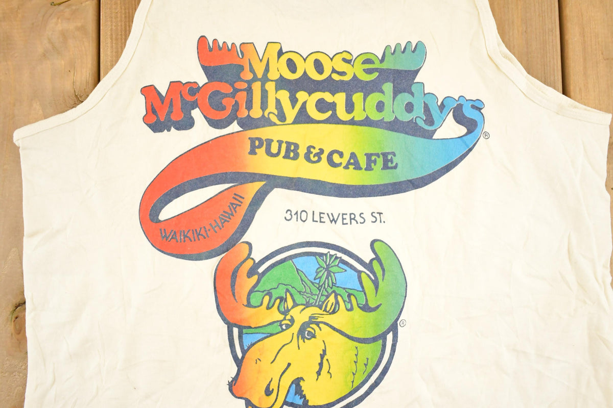 Vintage 1990's Moose Mcgillycuddy's Souvenir Travel Tank Top Mens L from propervintagecanada
