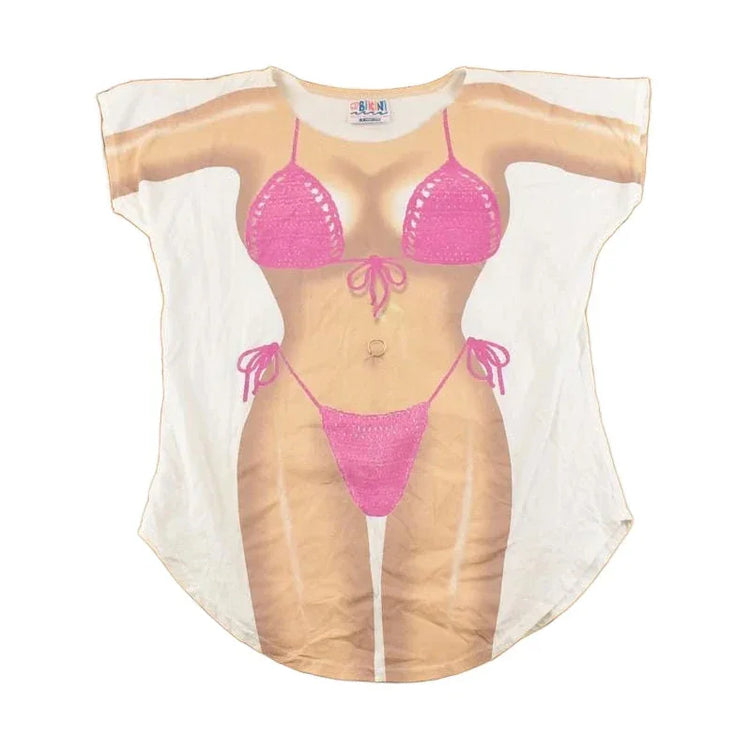 Vintage 1990's My Bikini Beach Body Souvenir Travel T-Shirt Women's XL from propervintagecanada
