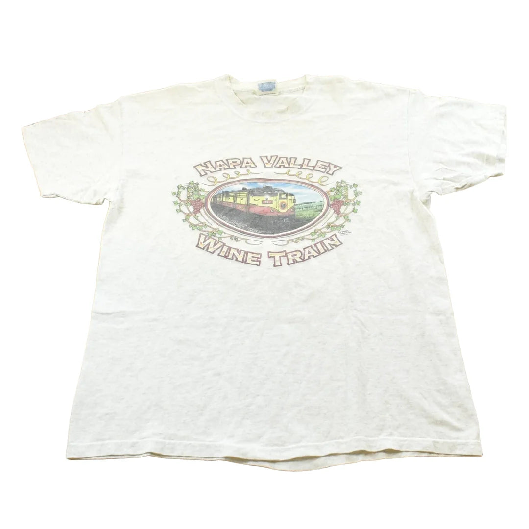 Vintage 1990's Napa Valley Wine Train Souvenir Travel T-Shirt Mens XL Men's Large from propervintagecanada