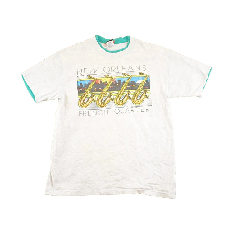 Vintage 1990's New Orleans French Quarter Souvenir Travel T-Shirt Mens M from propervintagecanada