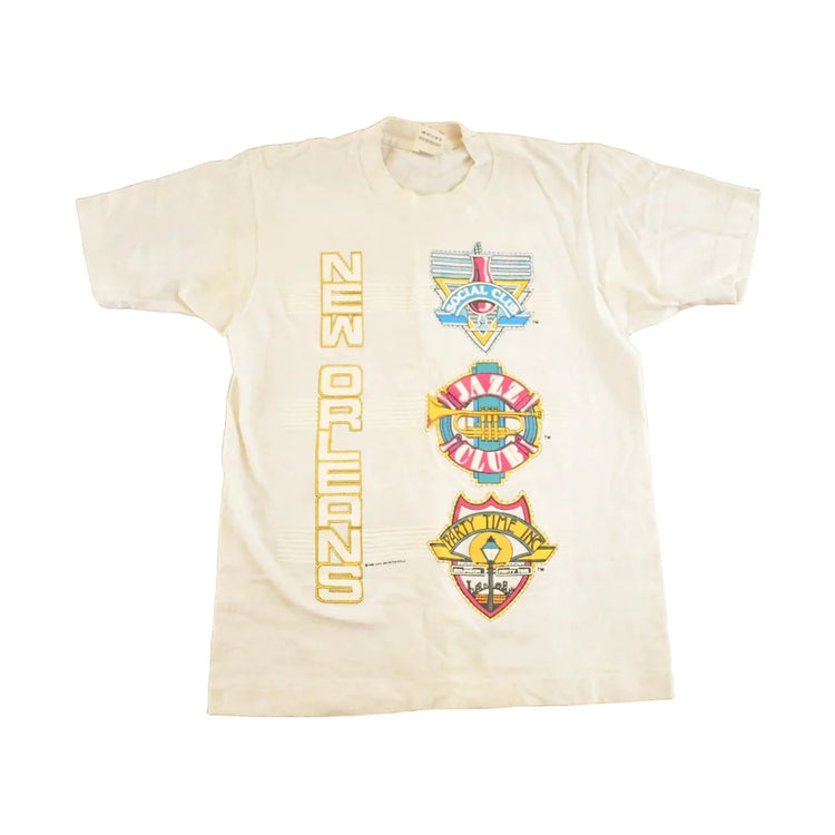 Vintage 1990's New Orleans Party Time Souvenir Travel T-Shirt Mens S from propervintagecanada