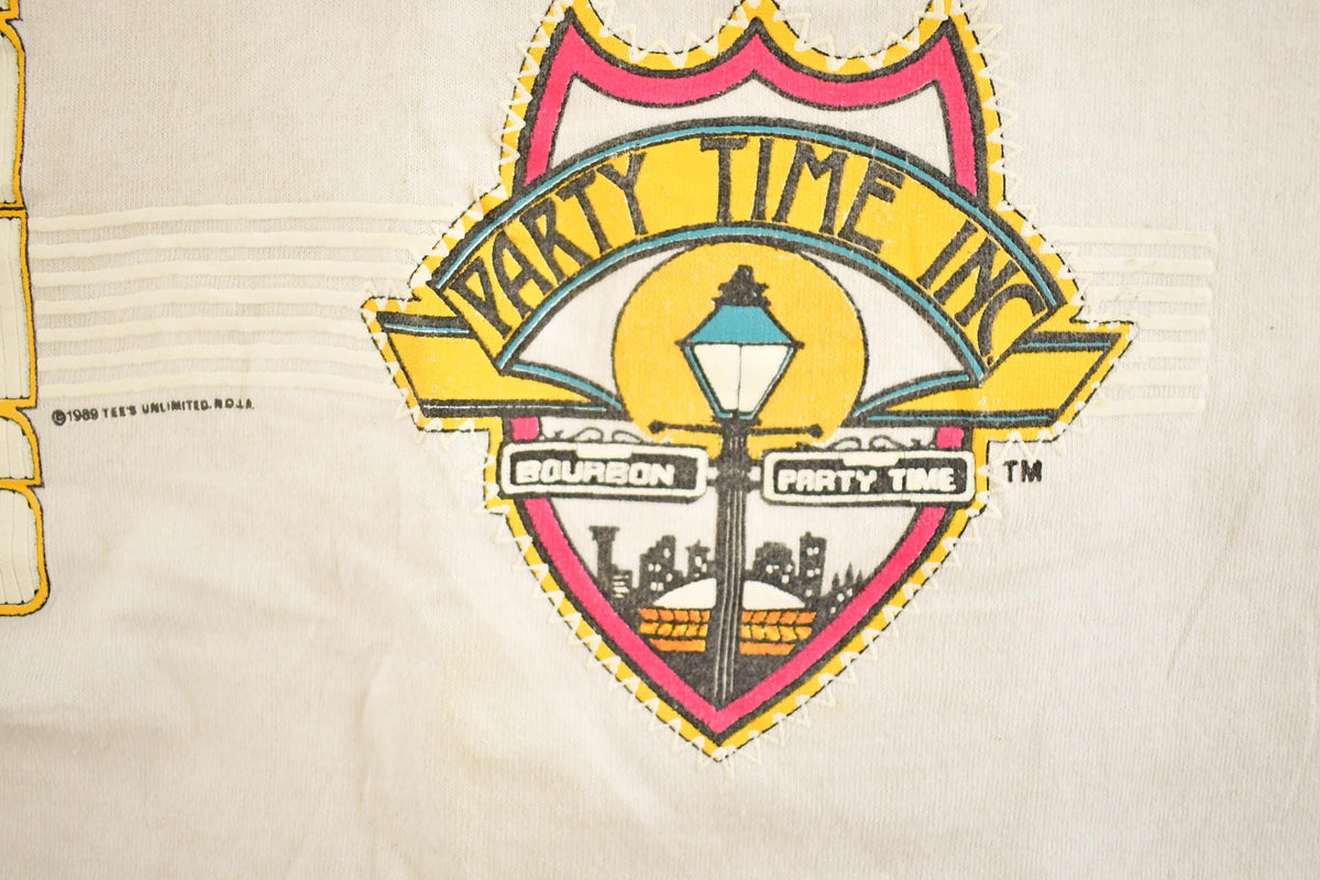 Vintage 1990's New Orleans Party Time Souvenir Travel T-Shirt Mens S from propervintagecanada
