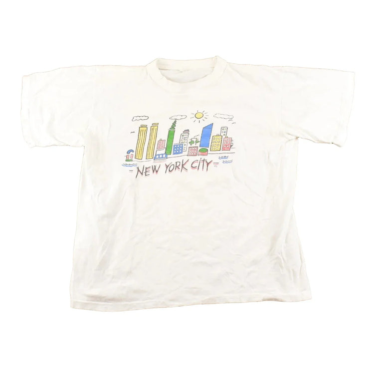 Vintage 1990's New York City Souvenir Travel T-Shirt Men's M from propervintagecanada