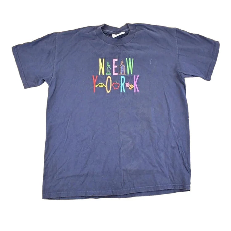 Vintage 1990's New York City Souvenir Travel T-Shirt Men's M from propervintagecanada