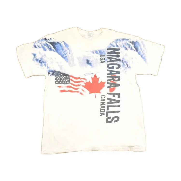 Vintage 1990's Niagara Falls USA Canada Souvenir Travel T-Shirt Men's M from propervintagecanada