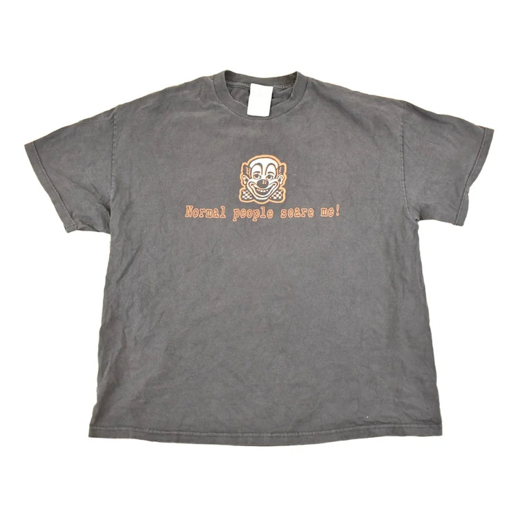 Vintage 1990's Normal People Scare Me Souvenir Clown T-Shirt Men's L from propervintagecanada