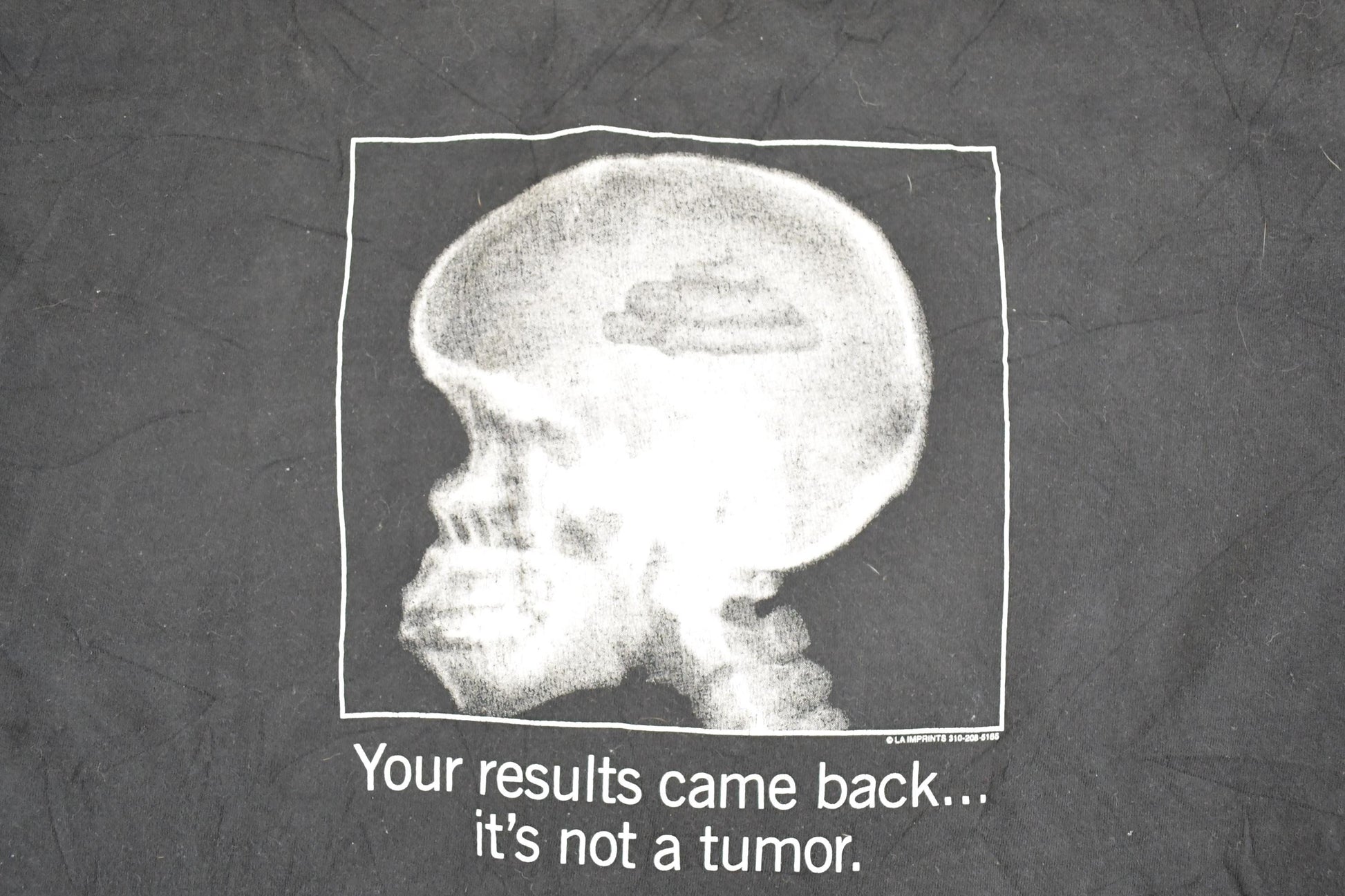 Vintage 1990's Not A Tumor Funny Souvenir X Ray T-Shirt Men's XL from propervintagecanada