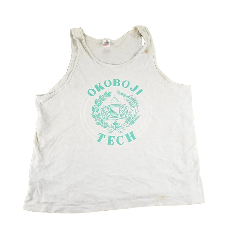 Vintage 1990's Okoboji Tech Souvenir Travel Tank Top Mens L from propervintagecanada