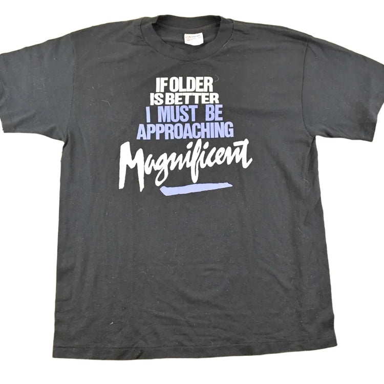 Vintage 1990's Older Is Better Souvenir Comedy T-Shirt Men's M from propervintagecanada